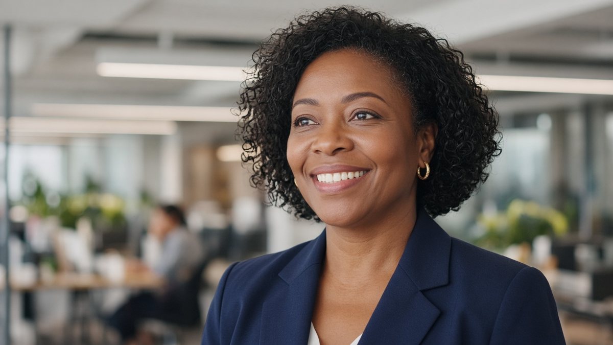 HR lead in a modern office
